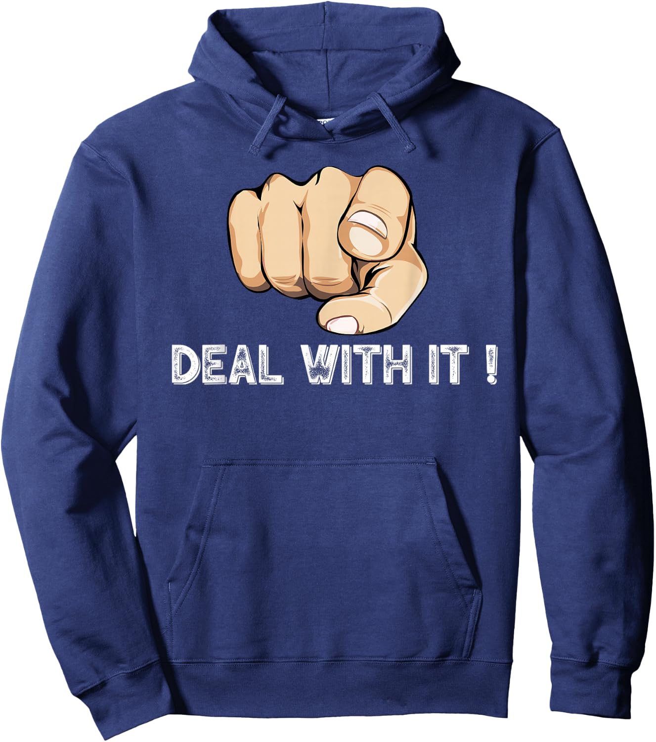Pointing Finger to You Signal Sarcasm Hoodie - Hoodie | Navy