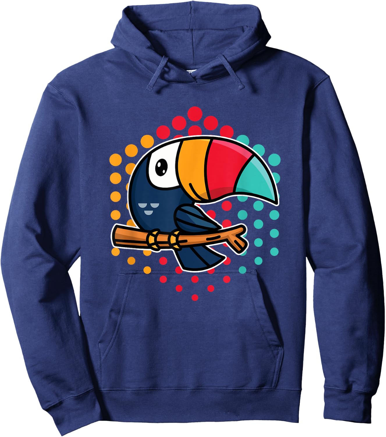 Tropical Bird Cute Toucan Hoodie - Hoodie | Navy