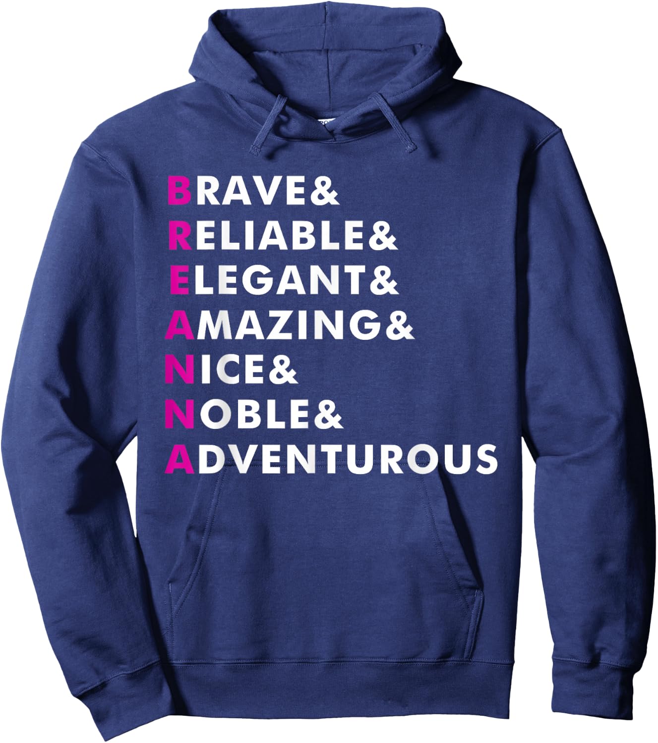 Breanna Name Shirt Personalized Gift Hoodie - Hoodie | Navy