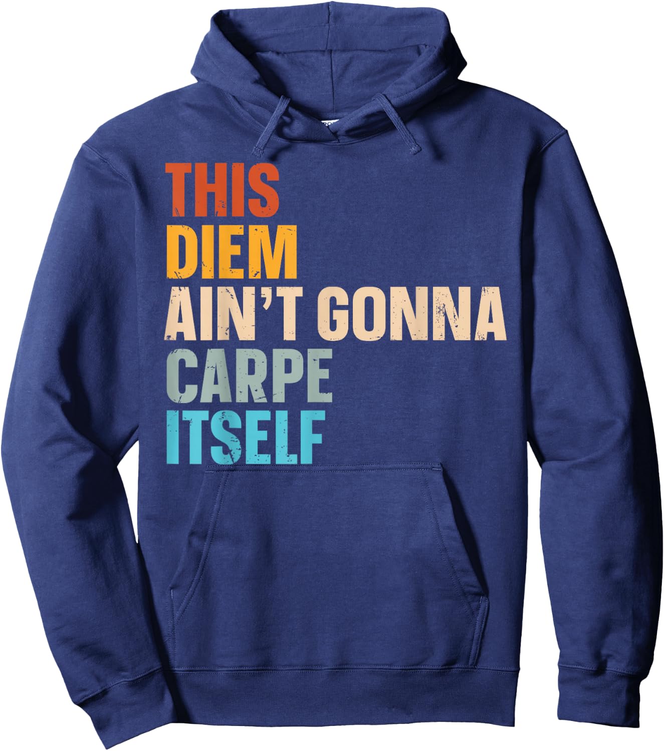 This Diem Ain't Gonna Carpe Itself Hoodie - Hoodie | Navy