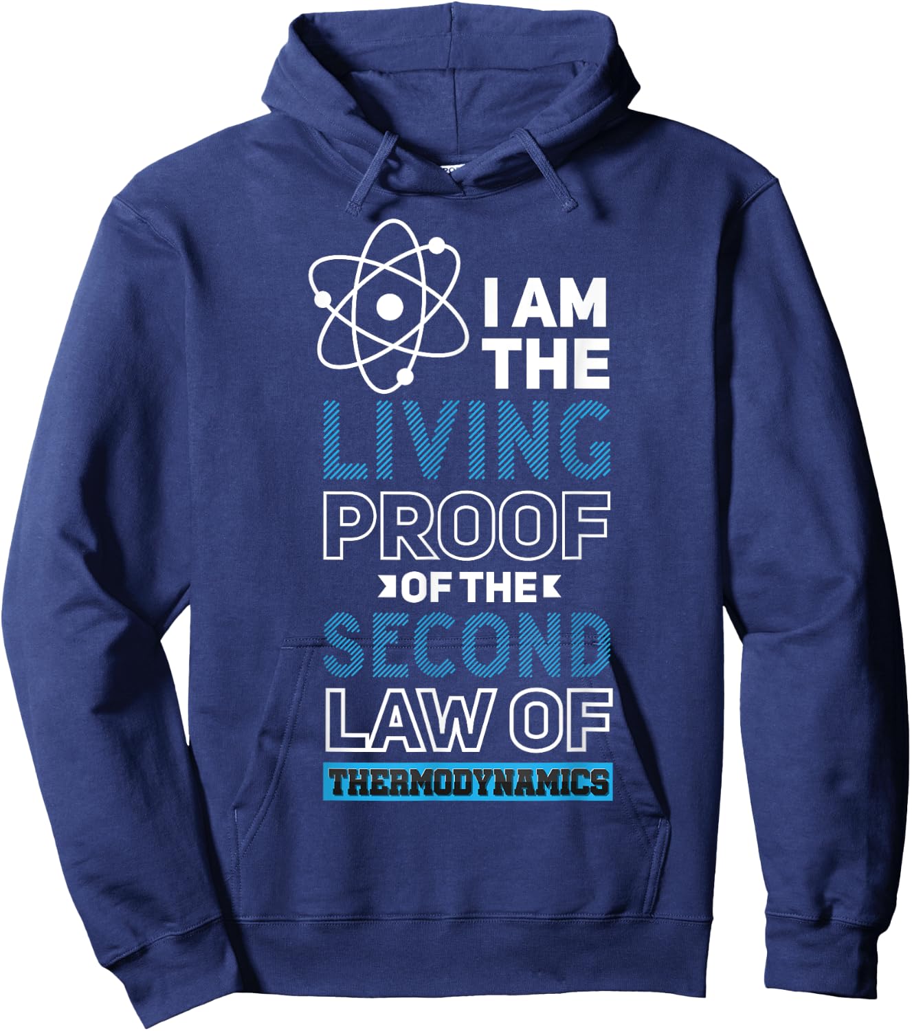 Quantum Physics Pun Second Law Thermodynamics Hoodie - Hoodie | Navy