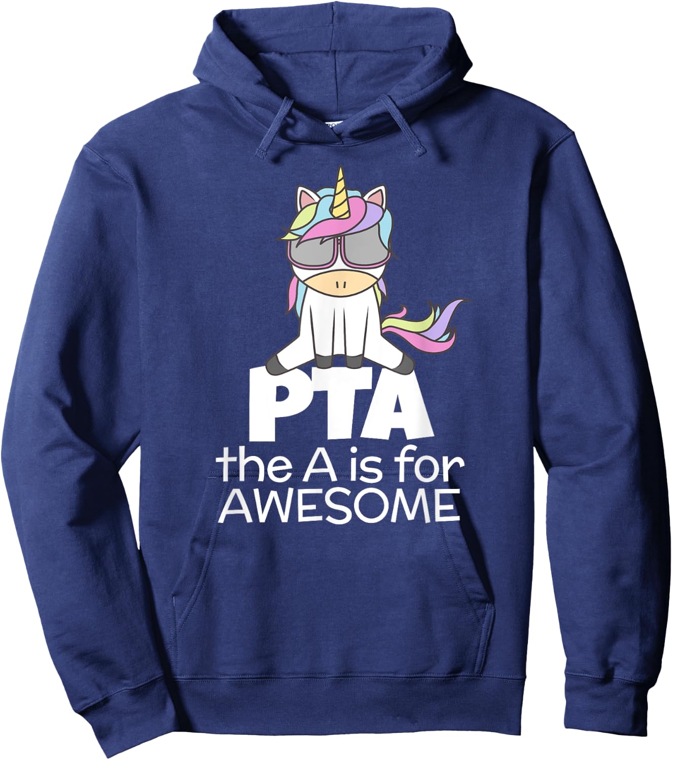 PTA Unicorn for Physical Therapist PT Assistant Hoodie - Hoodie | Navy