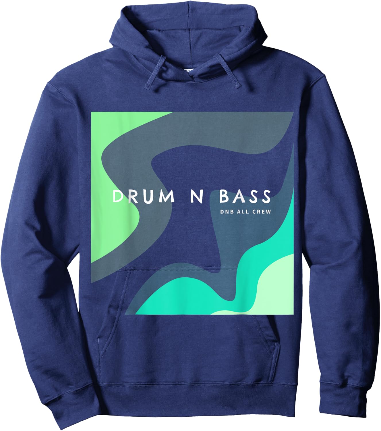 Drum And Bass Dubstep DNB Electro Hoodie - Hoodie | Navy