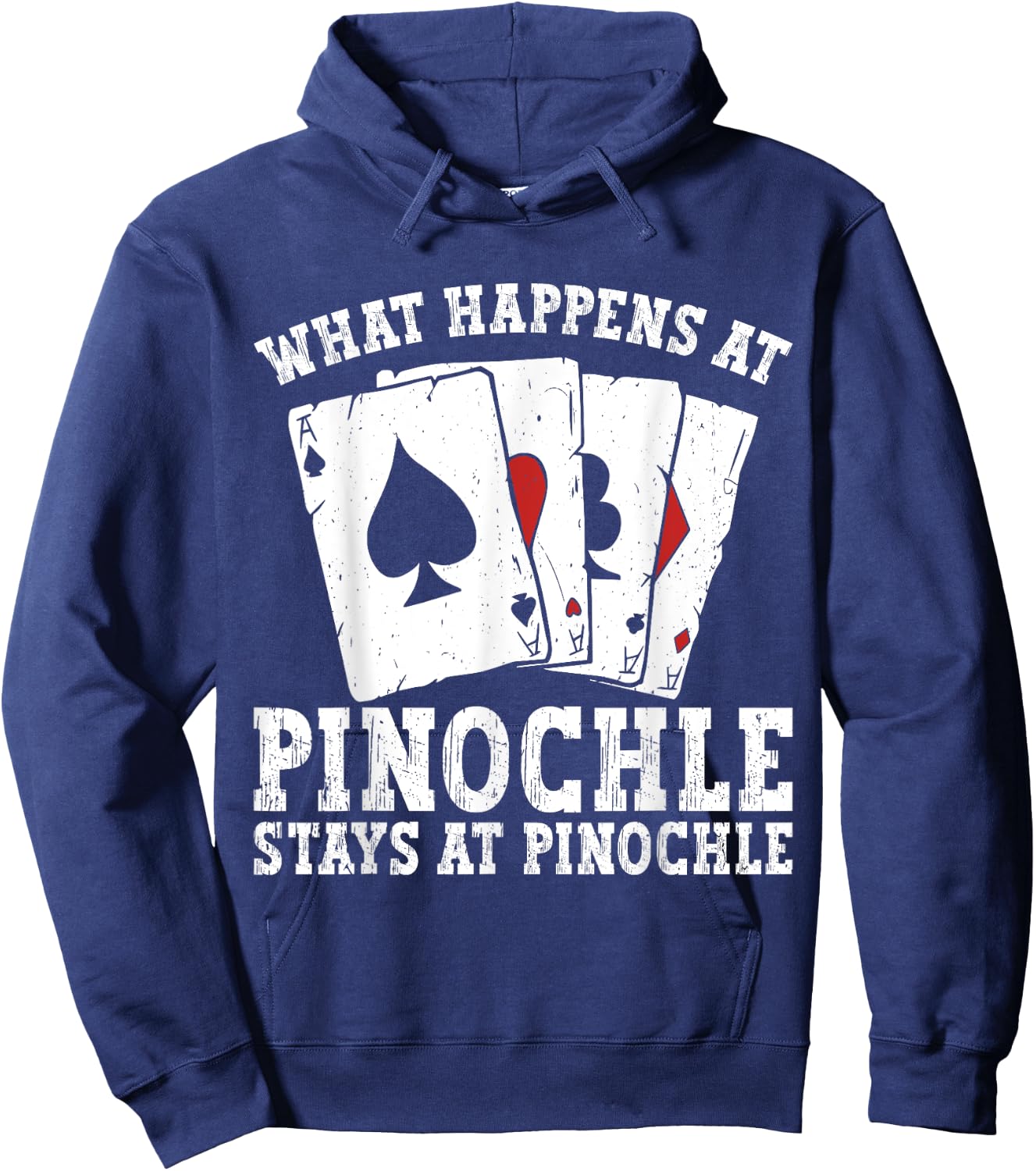 Funny Pinochle Player Hoodie - Hoodie | Navy