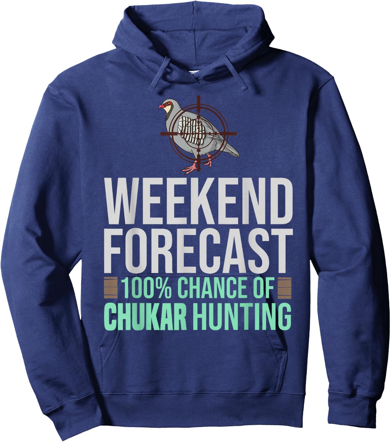 Chukar Hunting Bird Hunter Season Hoodie - Hoodie | Navy