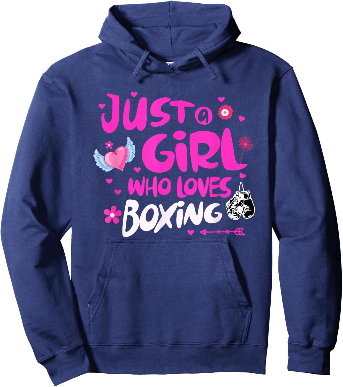 Just a Girl Who Loves Boxing Hoodie - Hoodie | Navy
