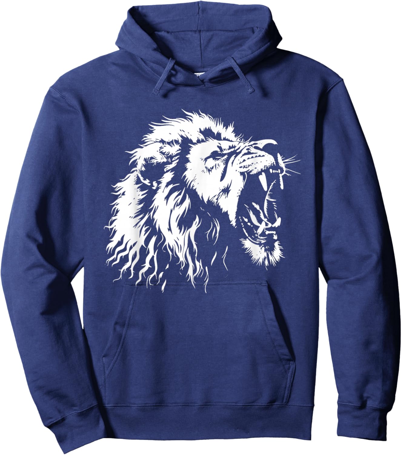 Lion Graphic Hoodie - Hoodie | Navy