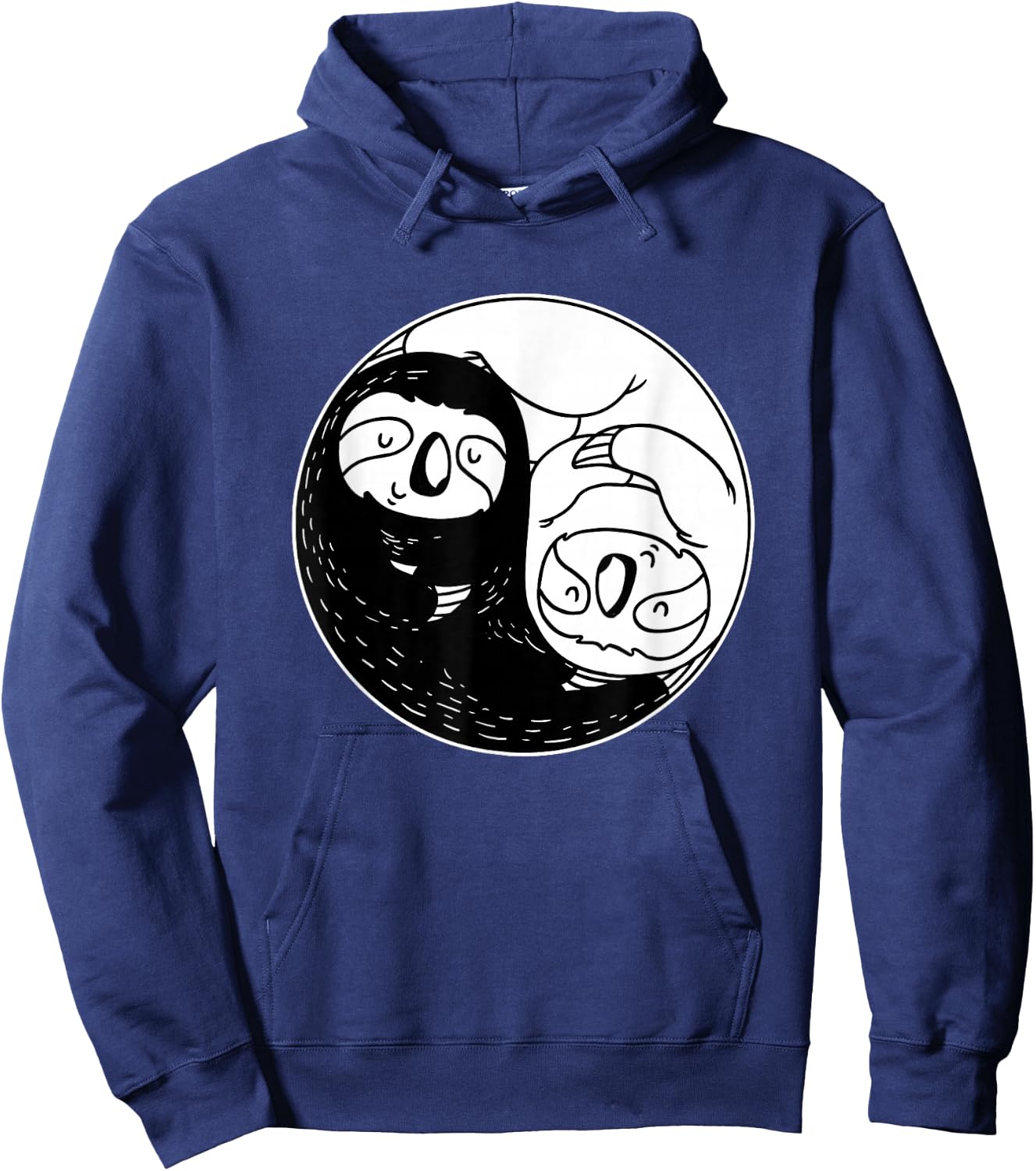 Sloth Lover Gifts Yin Yang Shirt Girls Women Hoodie - Hoodie | Navy