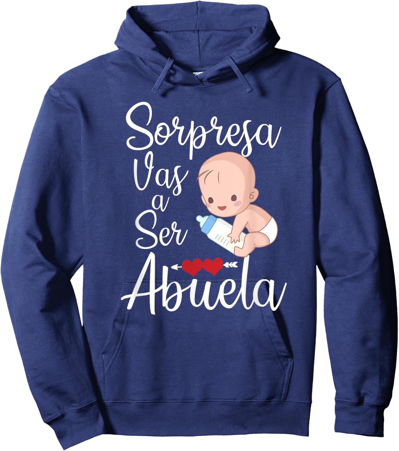 Sorpresa Vas a Ser Abuela Hoodie - Hoodie | Navy