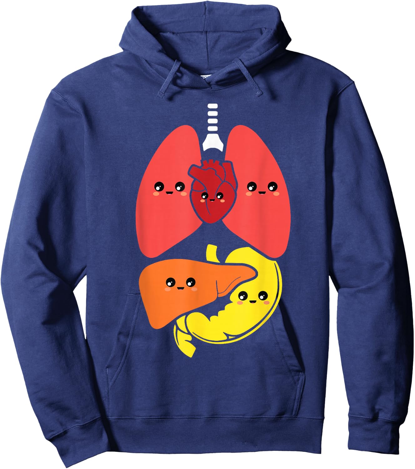Anatomy Anatomical Body Systems Nurse Hoodie - Hoodie | Navy