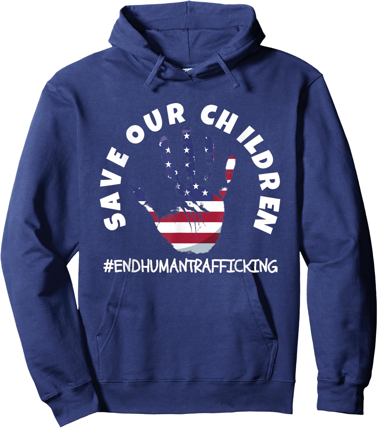 Save Our Children for Patriots Hoodie - Hoodie | Navy