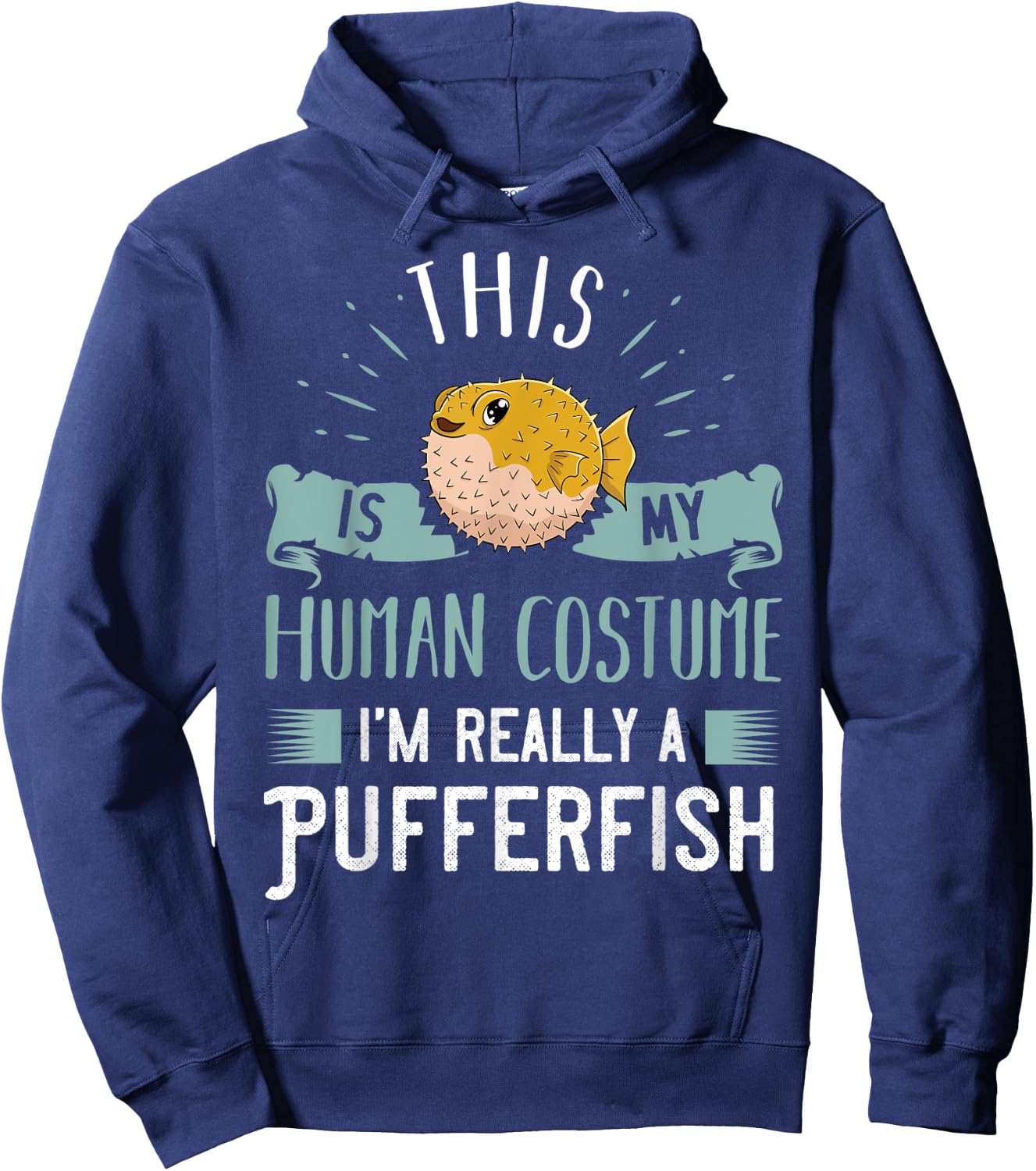 Pufferfish Blowfish Balloonfish Puffer Fish Hoodie - Hoodie | Navy