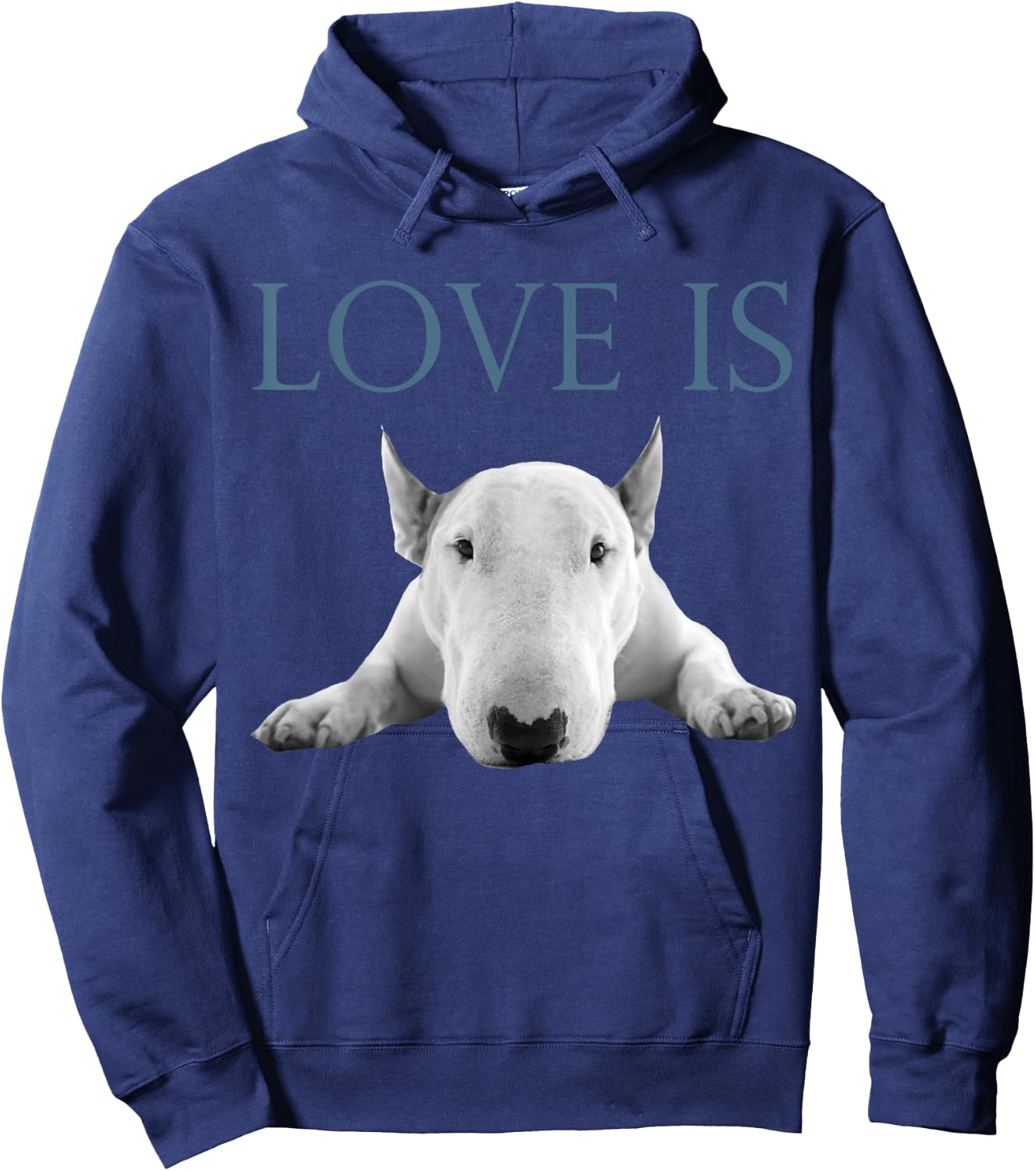 Love Is Bull Terrier Hoodie - Hoodie | Navy