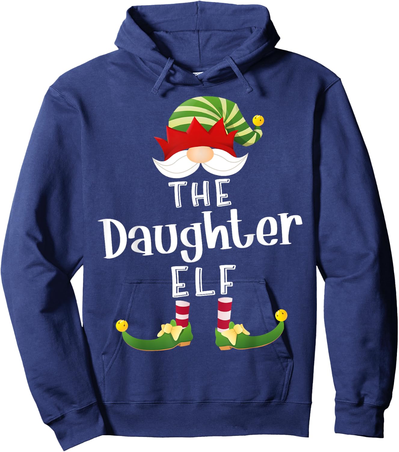 Daughter Elf Group Christmas Funny Pajama Party Hoodie - Hoodie | Navy