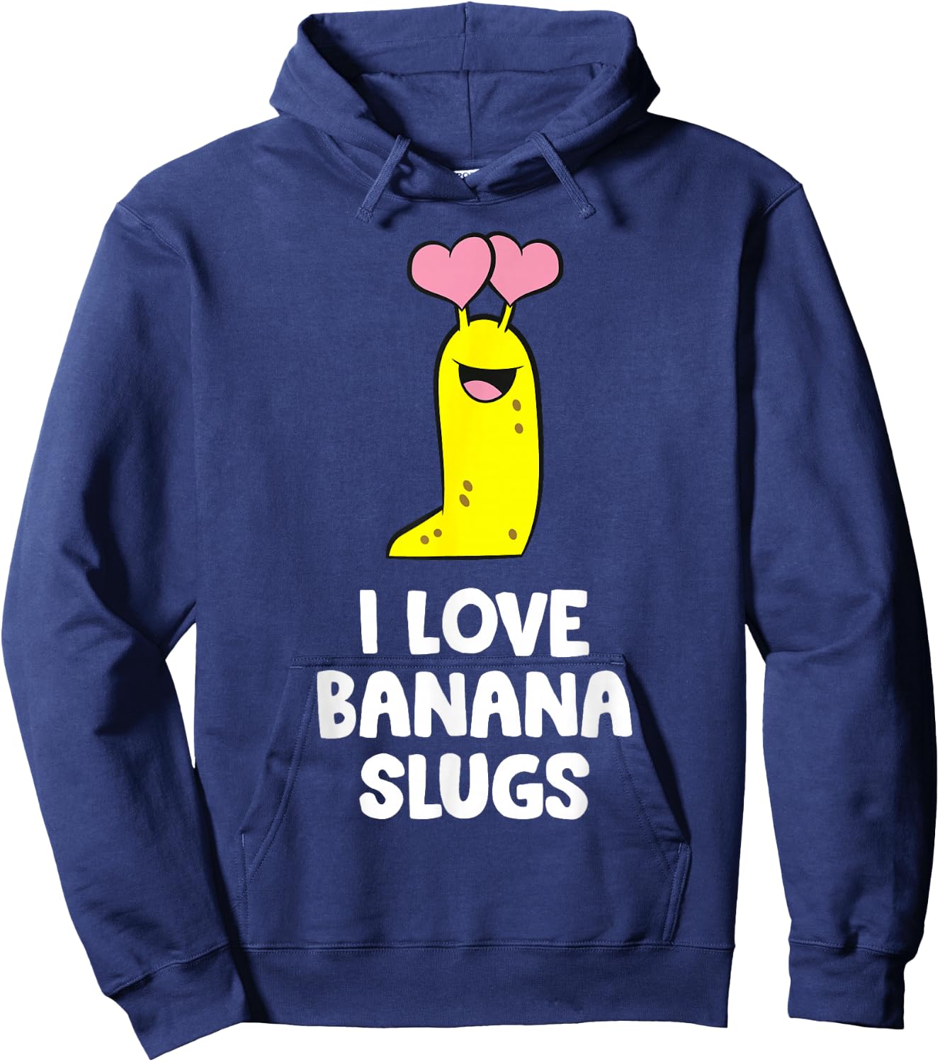 I Love Banana Slugs Hoodie - Hoodie | Navy