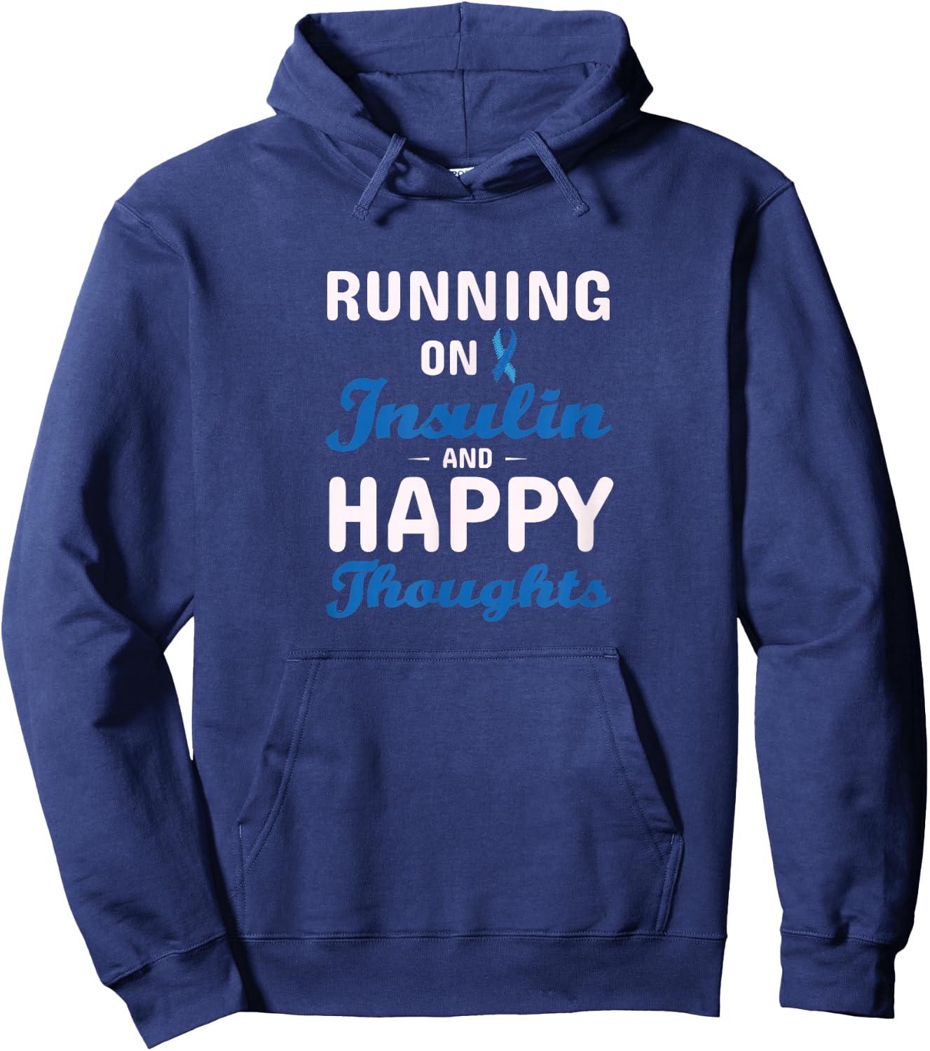 Diabetes Awareness Type 1 2 - Diabetic T1D T2D Hoodie - Hoodie | Navy