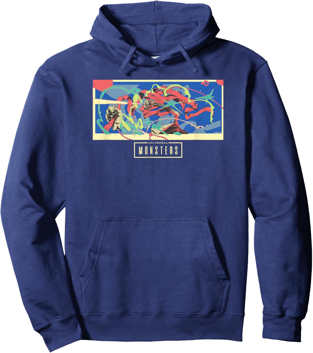 Universal Monsters The Invisible Man Fragmented Hoodie - Hoodie | Navy