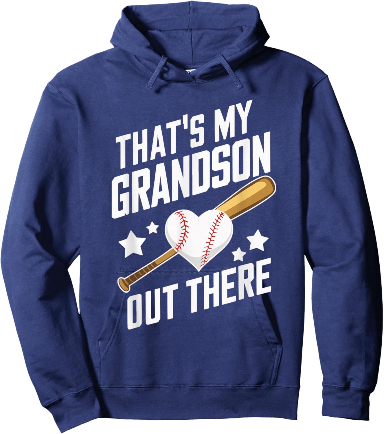 That's My Grandson Out There Baseball Hoodie - Hoodie | Navy