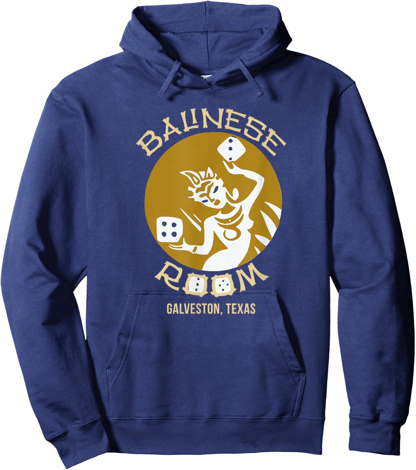 Balinese Room Tiki Bar Cocktail Lounge Hoodie - Hoodie | Navy
