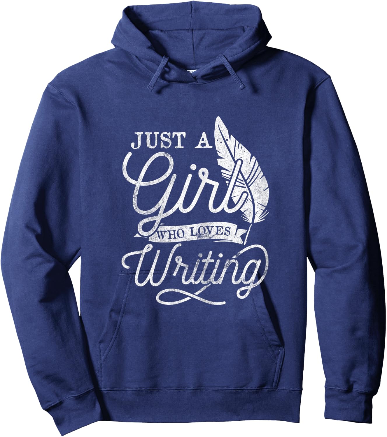 Girl Who Loves Writing Author Writer Hoodie - Hoodie | Navy