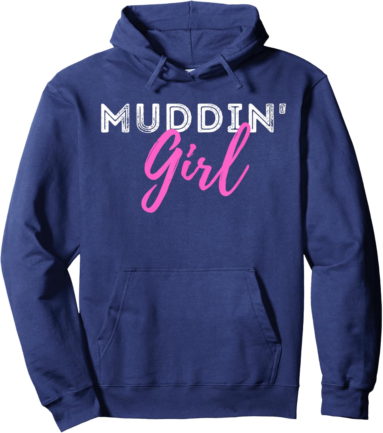 Muddin Girl - Quad Biker ATV 4 Wheeler Gift Hoodie - Hoodie | Navy