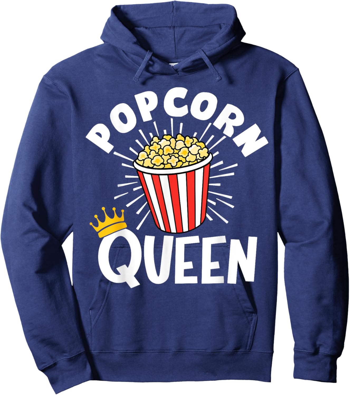 Popcorn Queen Popcorn Lover Shirt Hoodie - Hoodie | Navy