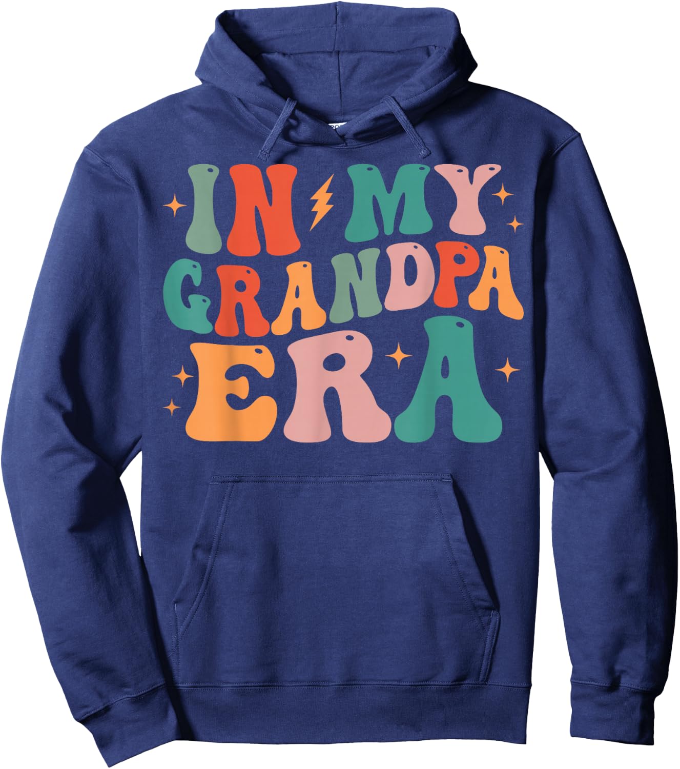 Groovy In My Grandpa Era Hoodie - Hoodie | Navy