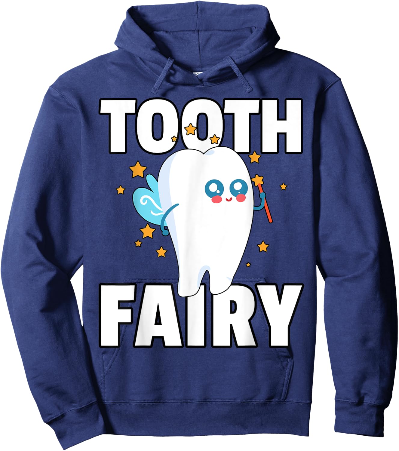 Tooth Fairy First Teeth Gift Girls Hoodie - Hoodie | Navy