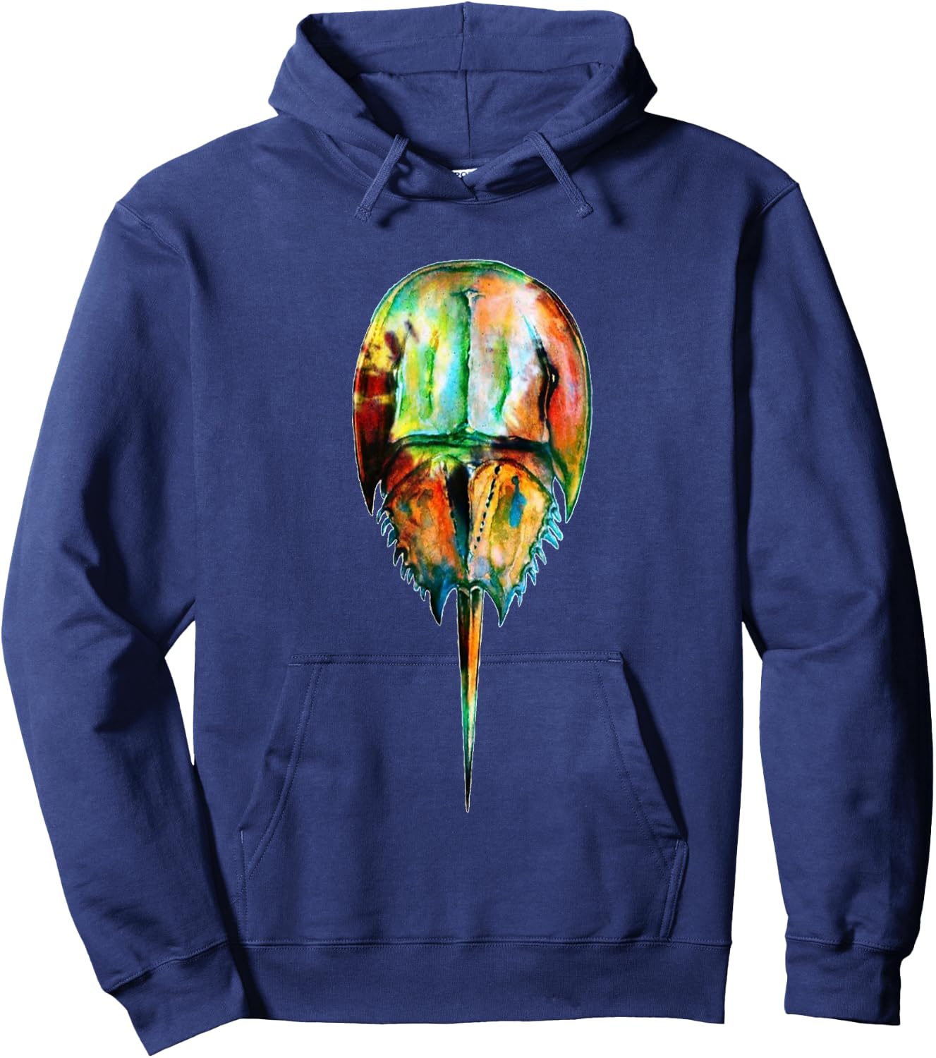 Tye Dye Horseshoe Crab Hoodie - Hoodie | Navy