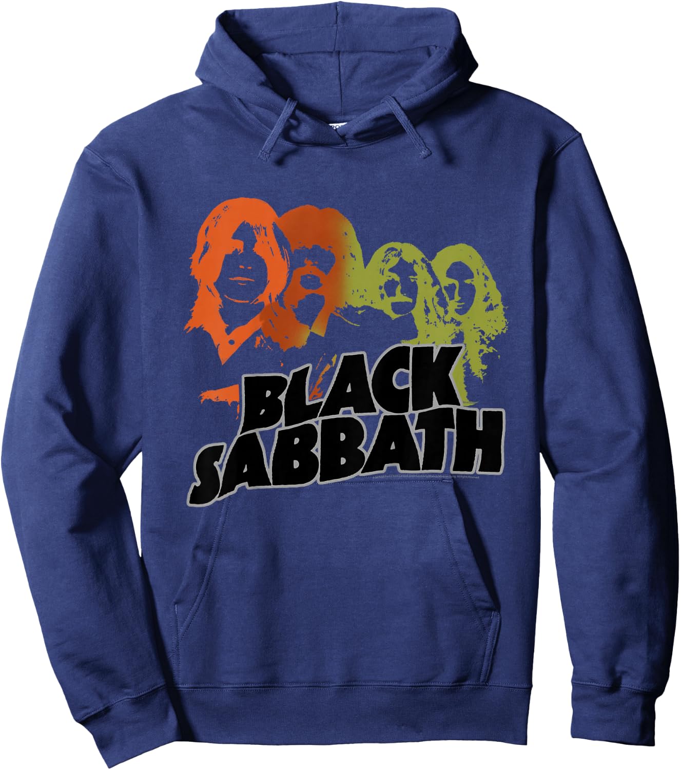 Kids Black Sabbath Band Sketch Kids Black Hoodie - Hoodie | Navy