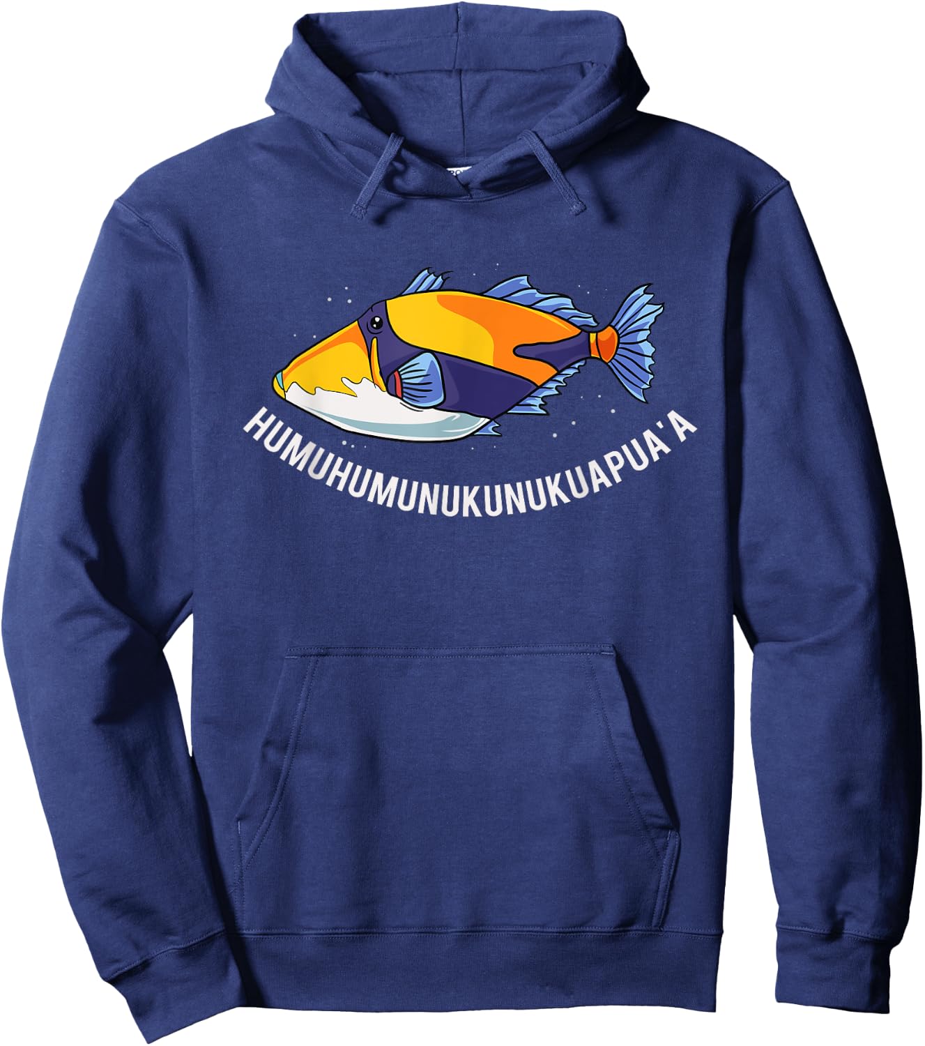 Humuhumunukunukuapua'a Hawaiian State Fish Hoodie - Hoodie | Navy