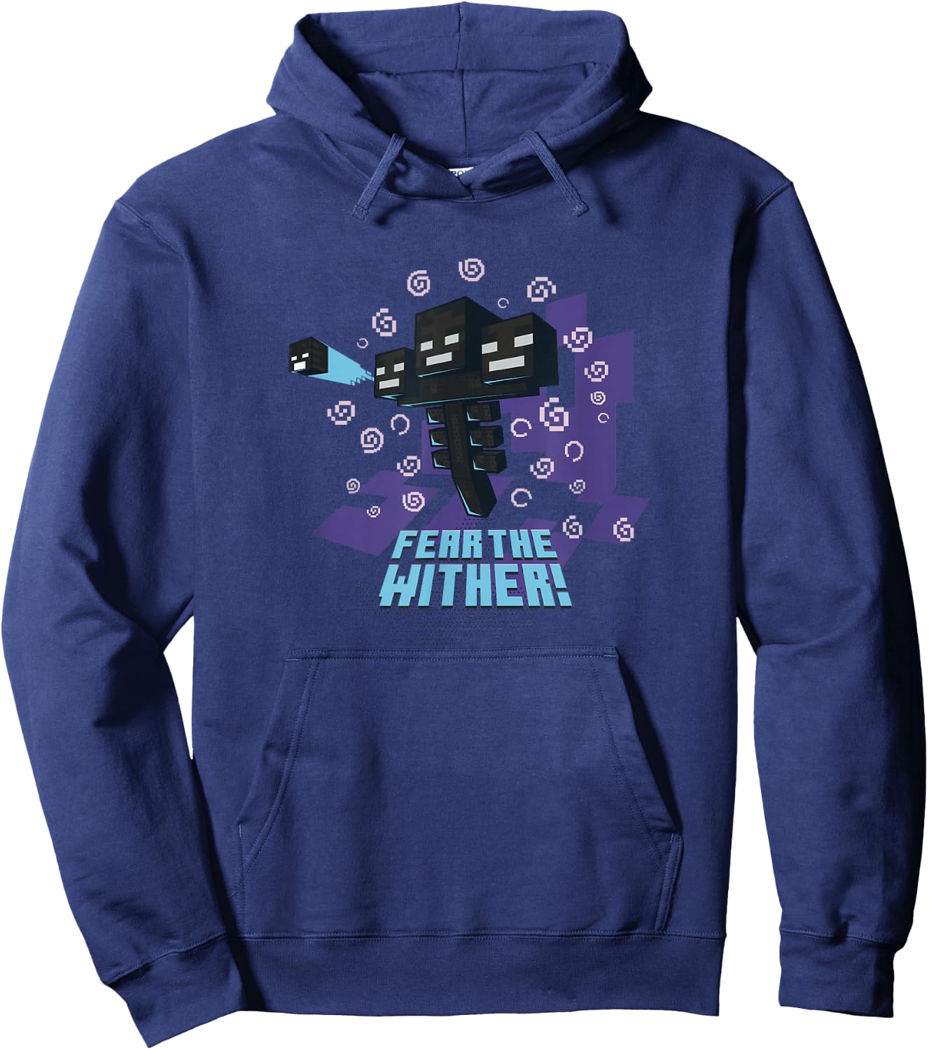 Minecraft Wither Fear The Wither! Small Hoodie - Hoodie | Navy