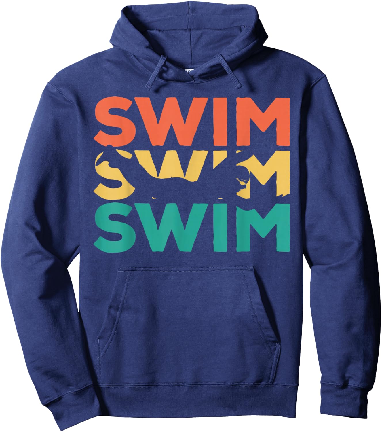 Retro Vintage Swimming Gift Swimmers Hoodie - Hoodie | Navy