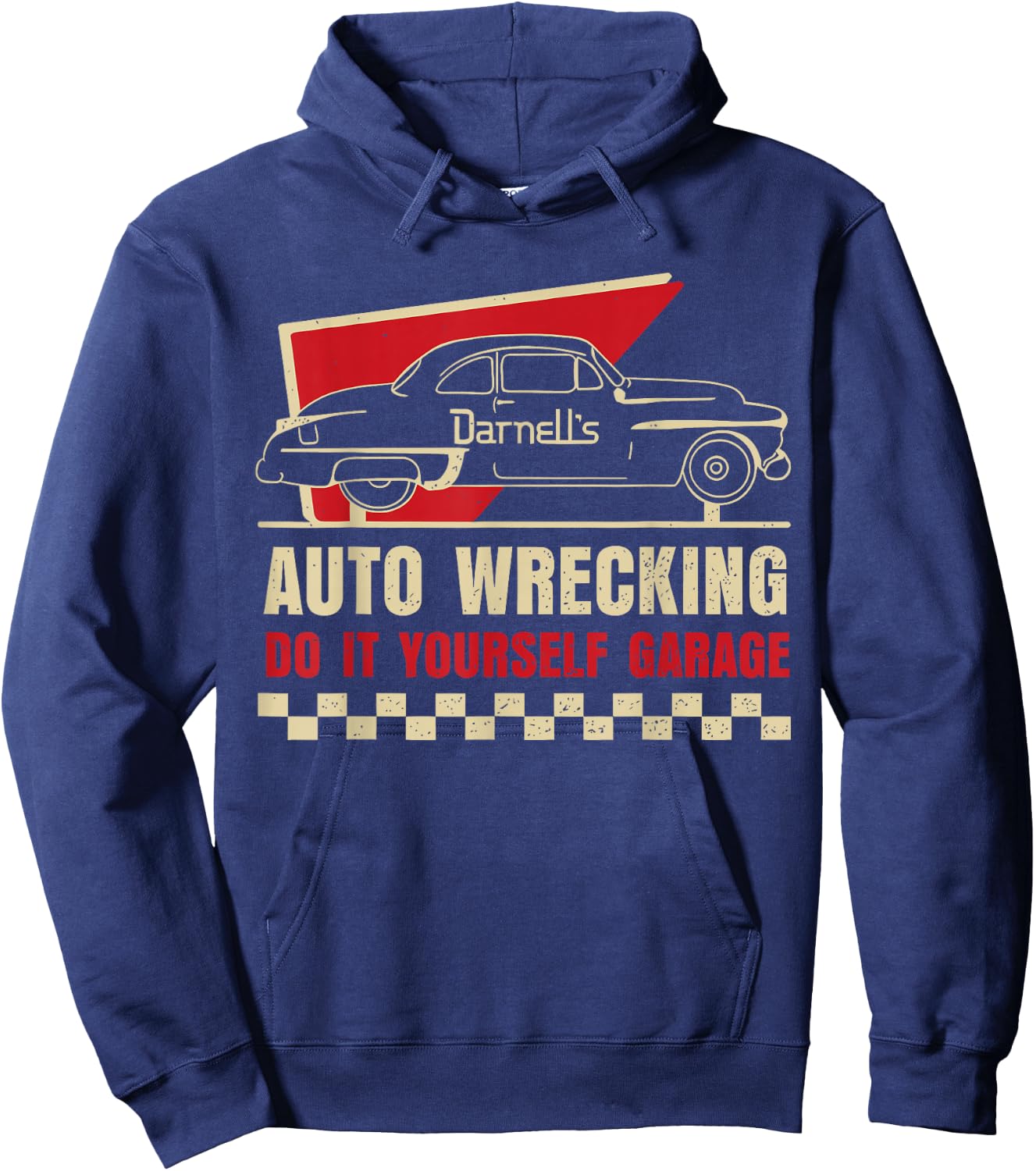 Auto Wrecking Do It Yourself Garage Hoodie - Hoodie | Navy