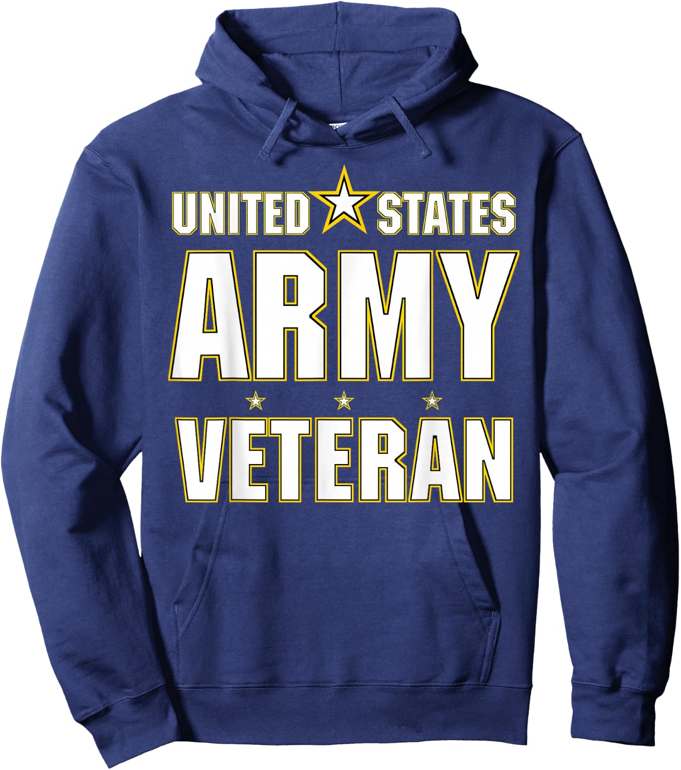 Us United States Army Star Military Hoodie - Hoodie | Navy