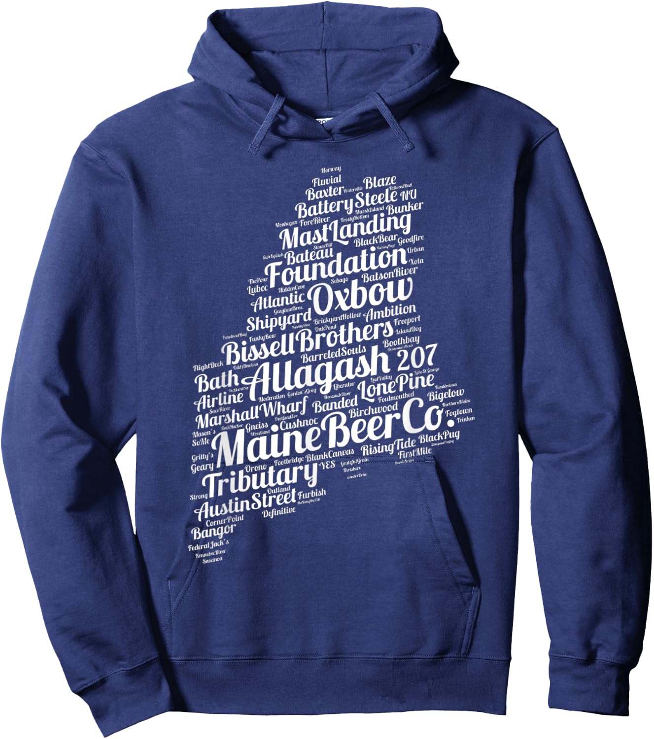 Maine Breweries Hoodie - Hoodie | Navy
