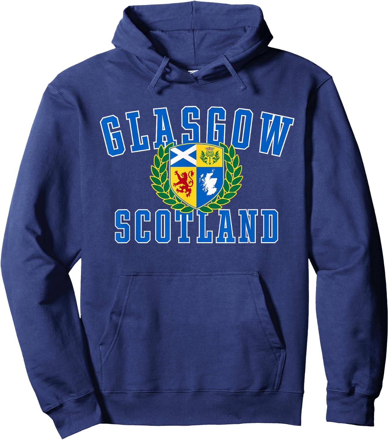 Glasgow Scotland Crest Hoodie - Hoodie | Navy