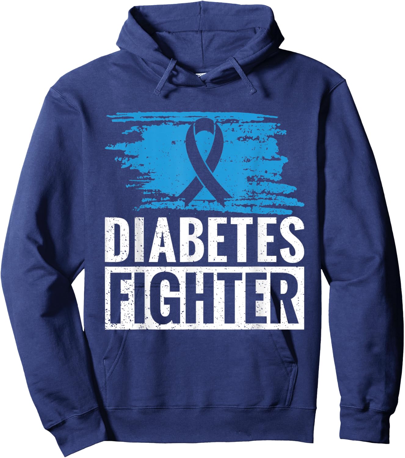 Funny Retro Diabetes Warrior Hoodie - Hoodie | Navy