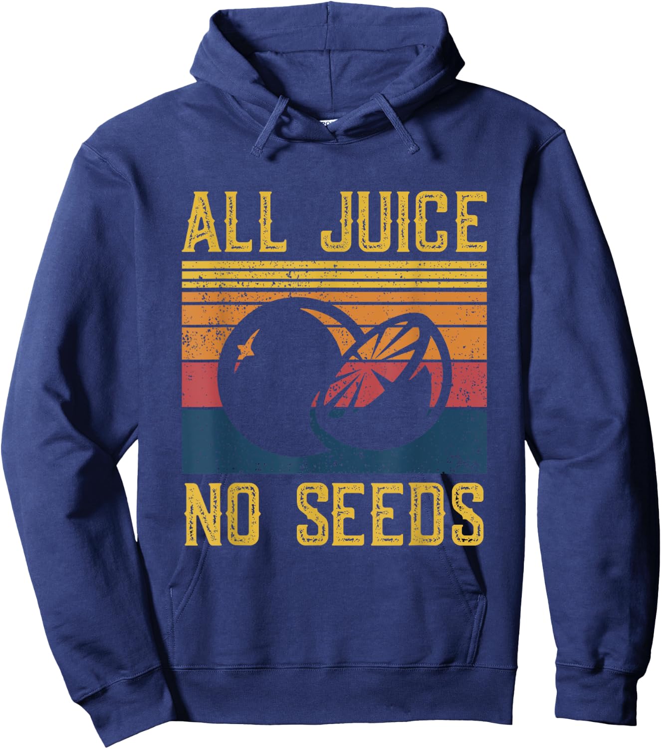 Funny Vasectomy Shirt - All Juice No Seed Hoodie - Hoodie | Navy