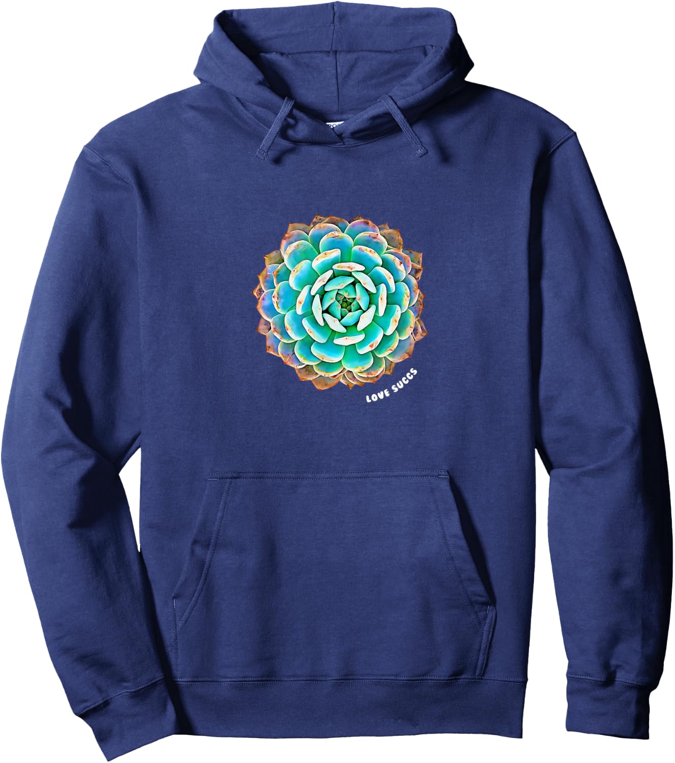 Love Succs Succulent Hoodie - Hoodie | Navy