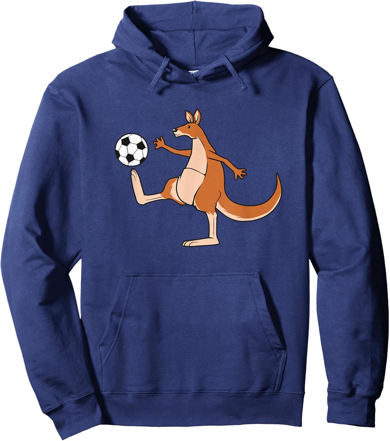 Soccer Player Kangaroo Australian Outback Hoodie - Hoodie | Navy