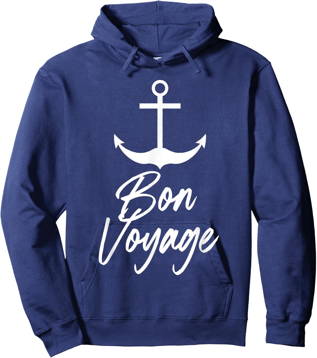 Nautical Bon Voyage anchor Hoodie - Hoodie | Navy