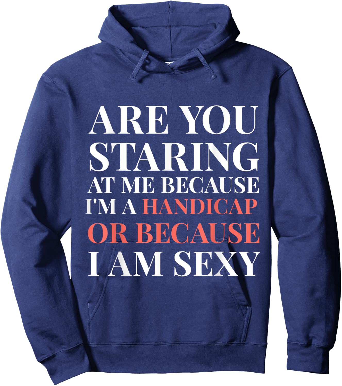 Handicap Humor Sexy Disabled Survivor Warrior Hoodie - Hoodie | Navy