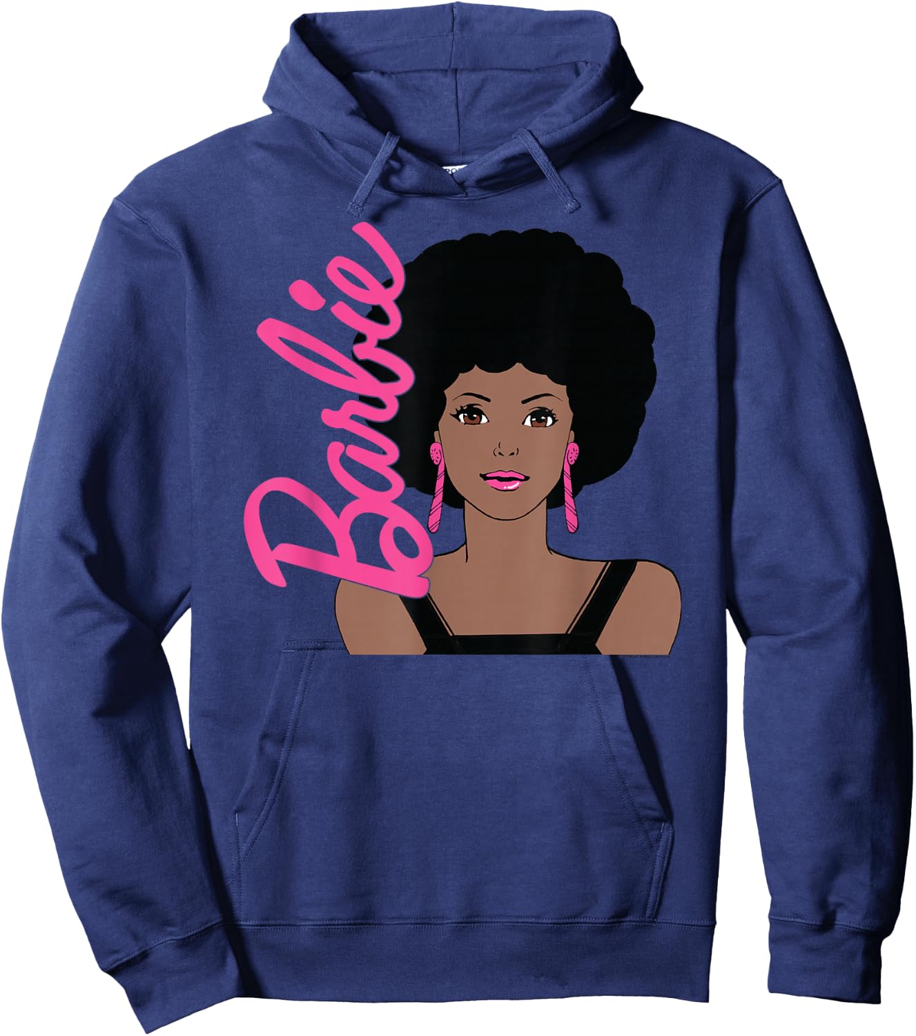 Barbie - Afro Barbie - Portrait Hoodie - Hoodie | Navy
