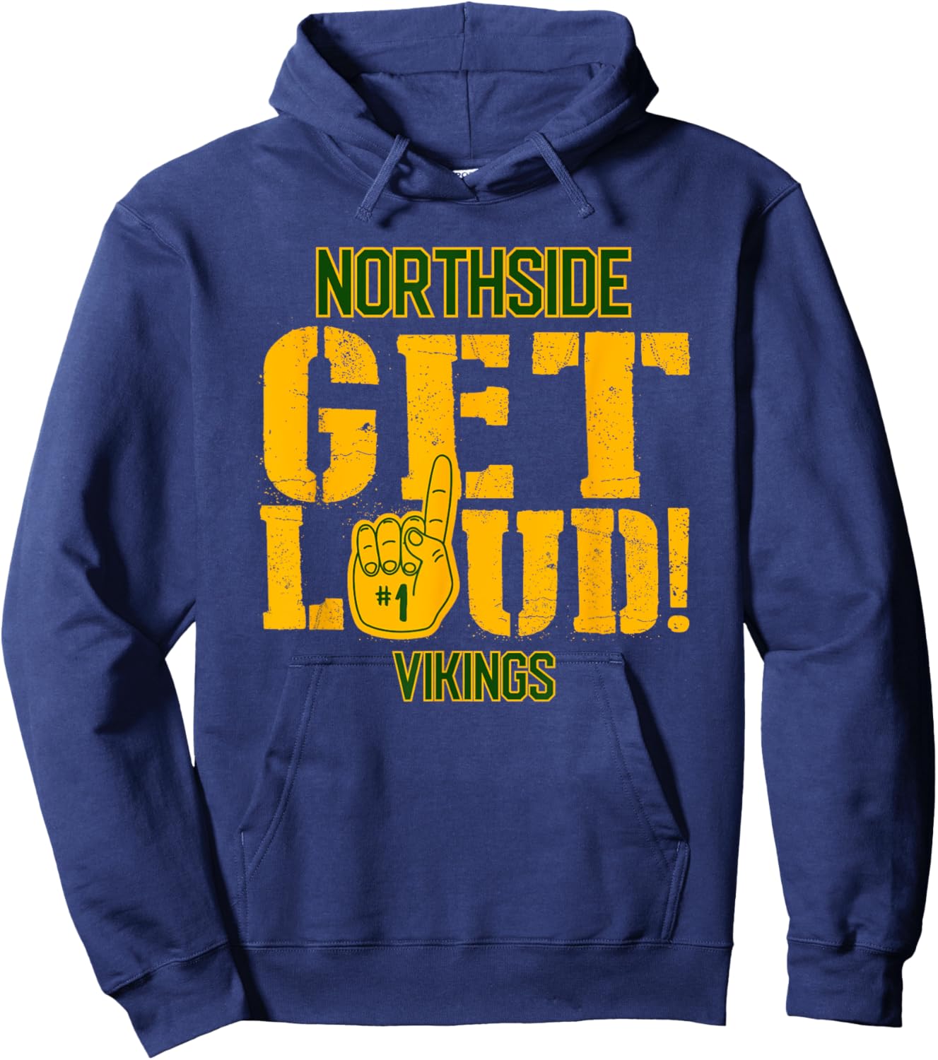 Northside High School GET LOUD Vikings Hoodie - Hoodie | Navy