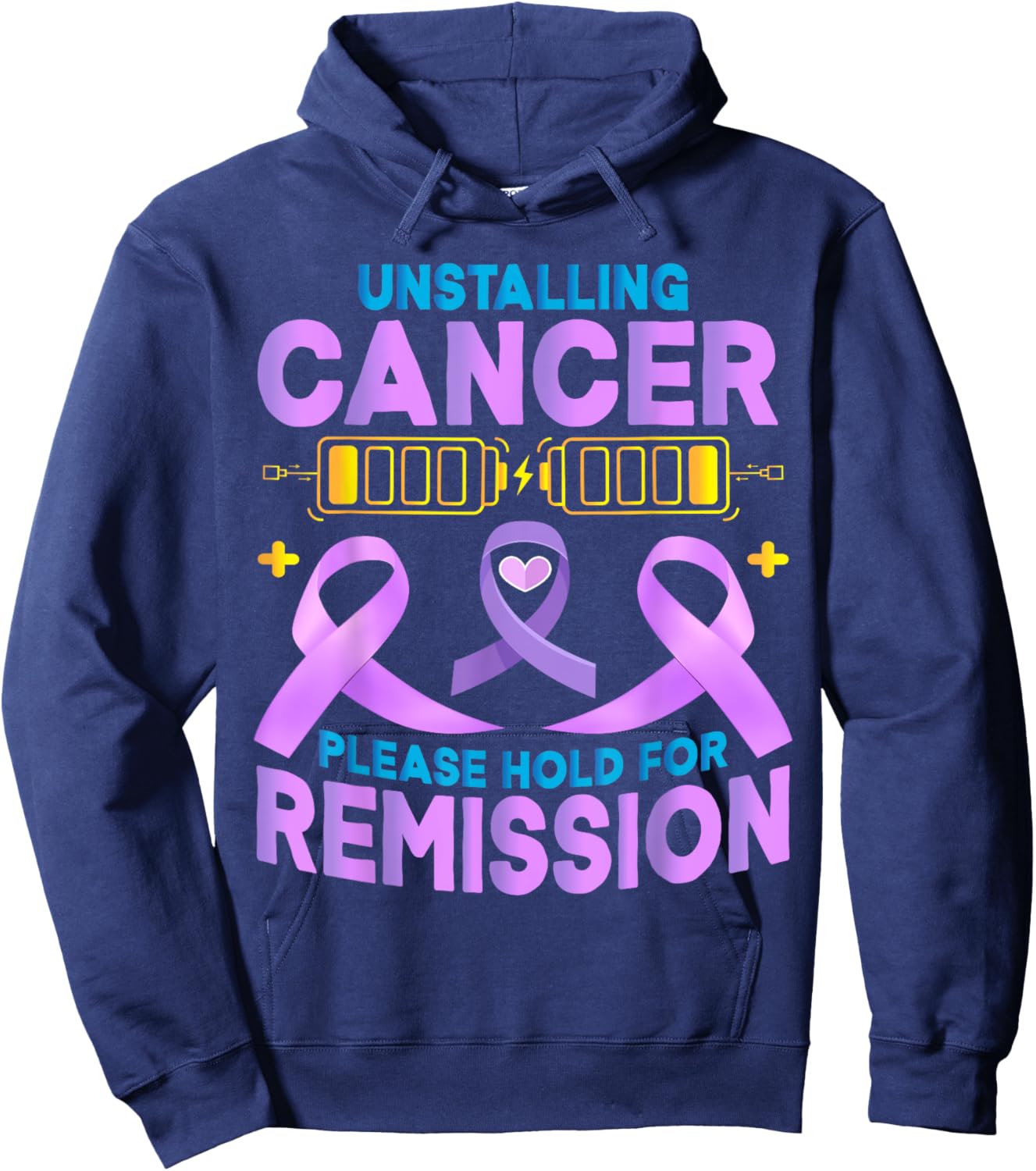 Chemo Uninstalling Cancer Chemotherapy Hoodie - Hoodie | Navy