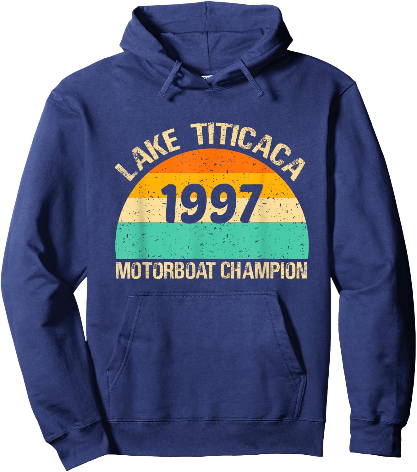 Lake Titicaca Motorboat Champion Hoodie - Hoodie | Navy