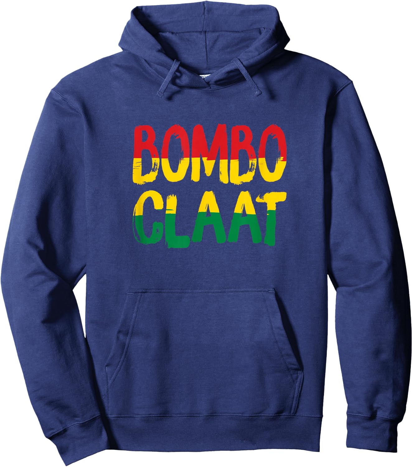 Bombo Claat Rasta Jamaican Reggae Hoodie - Hoodie | Navy