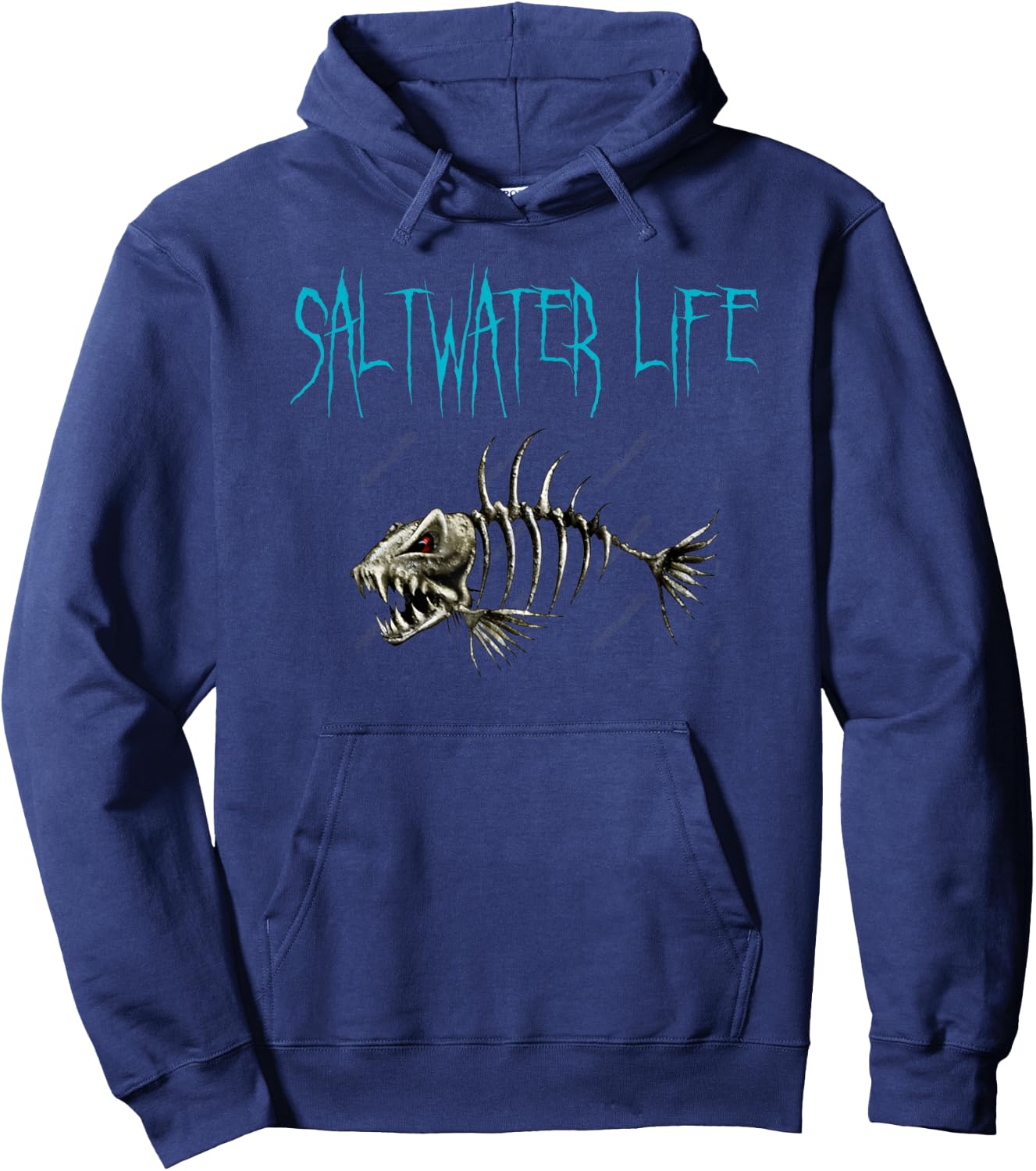 Saltwater Life Fishing Shirt Gift Hoodie - Hoodie | Navy