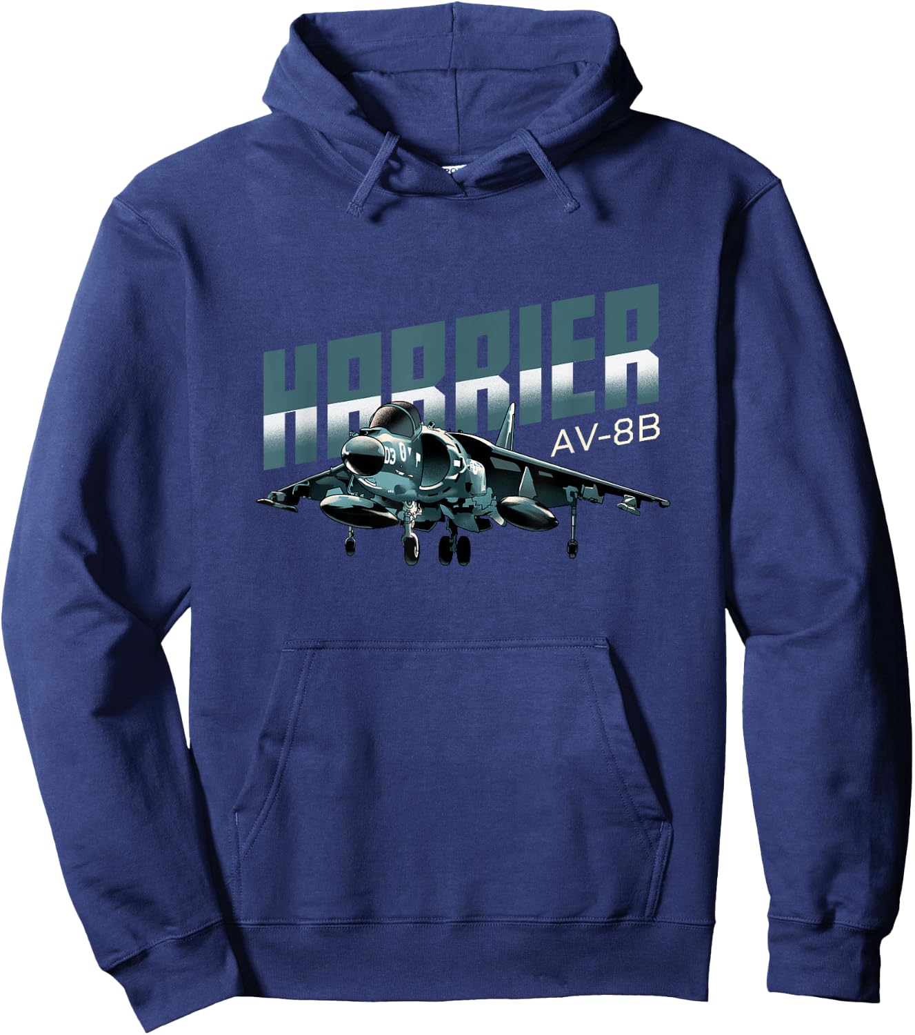 Harrier Jump Jet Military Fighter Aircraft Hoodie - Hoodie | Navy